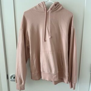Aritzia TNA Light Pink Hoodie Sweater
